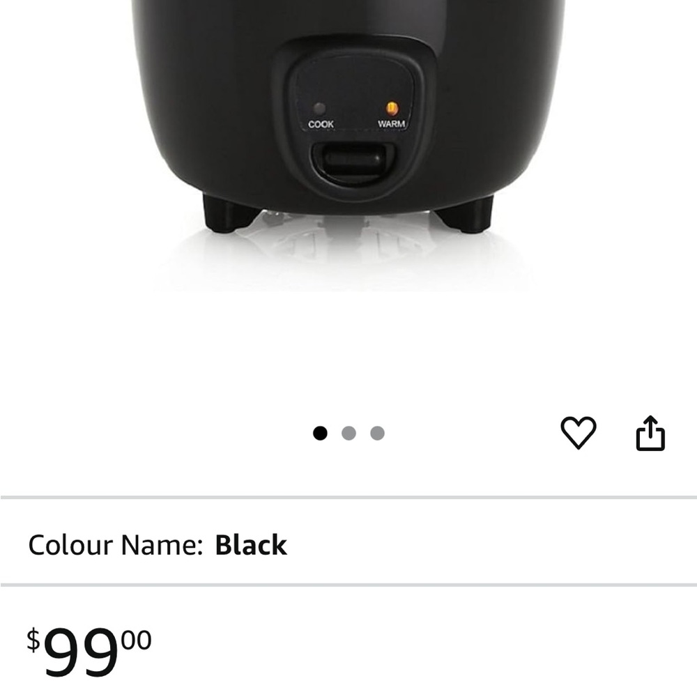 Dash Black Mini Rice Cooker